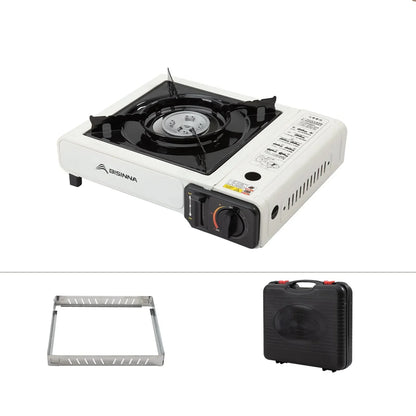 Camping Stove Cassette with 3-Layer Safety White