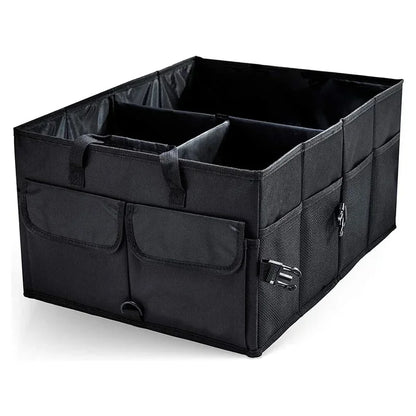 Large Capacity Collapsible Car Trunk Organizer Storage Box Black