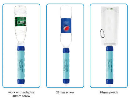 Filterwell 6L Gravity Water Filter Straw for Travel and Emergency