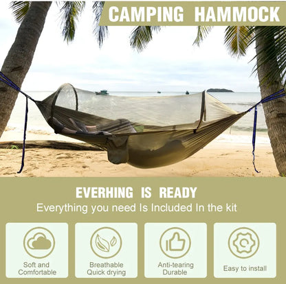 3-in-1 Camping Hammock with Mosquito Mesh