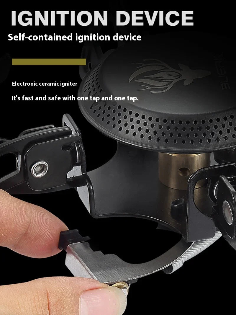 Folding 3800W UFO Camping Stove Black