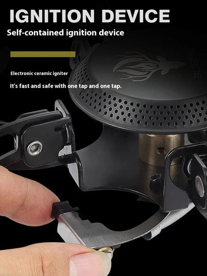 Folding 3800W UFO Camping Stove Black