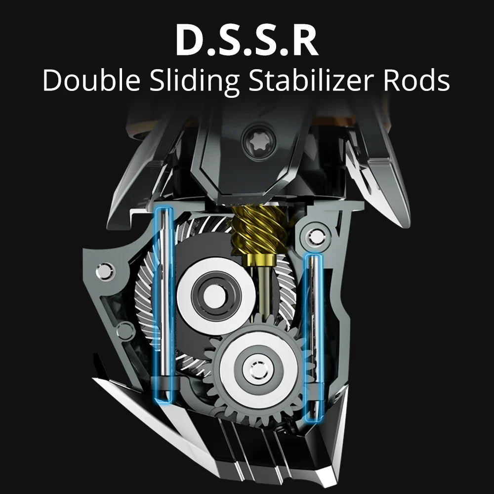 Spinning Fishing Reel 1000 Series Pre-Loading Reel Silver