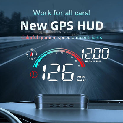 M22 GPS Head-Up Display Universal Speedometer Windshield Projector Black