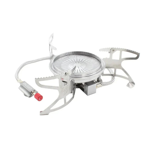 Camping Folding Gas Stove Split-Type Silver