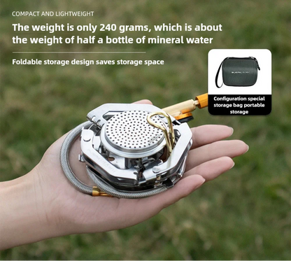 4800W Windproof Pocket Stove Silver