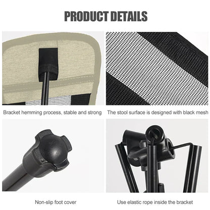 Outdoor Portable Folding Chair with Footrest