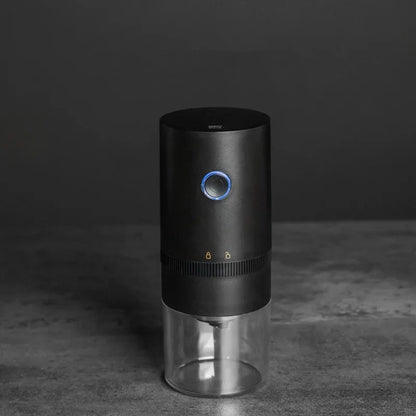 Portable USB C Rechargeable Coffee Grinder Ceramic Burr Mill Black