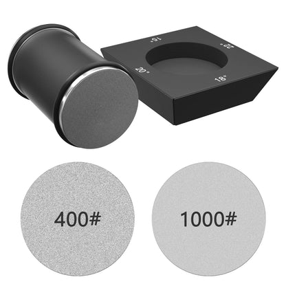 4-Sided Rolling Knife Sharpener Diamond Sharpening Stone Black