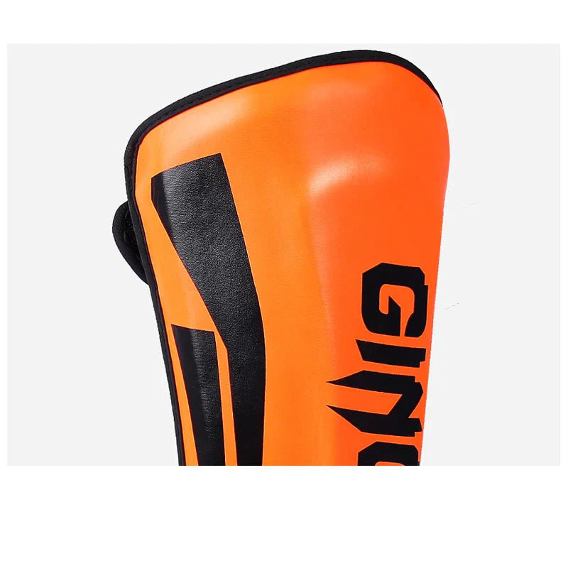 Mixed Martial Arts Shin Guards Protection Pads Orange