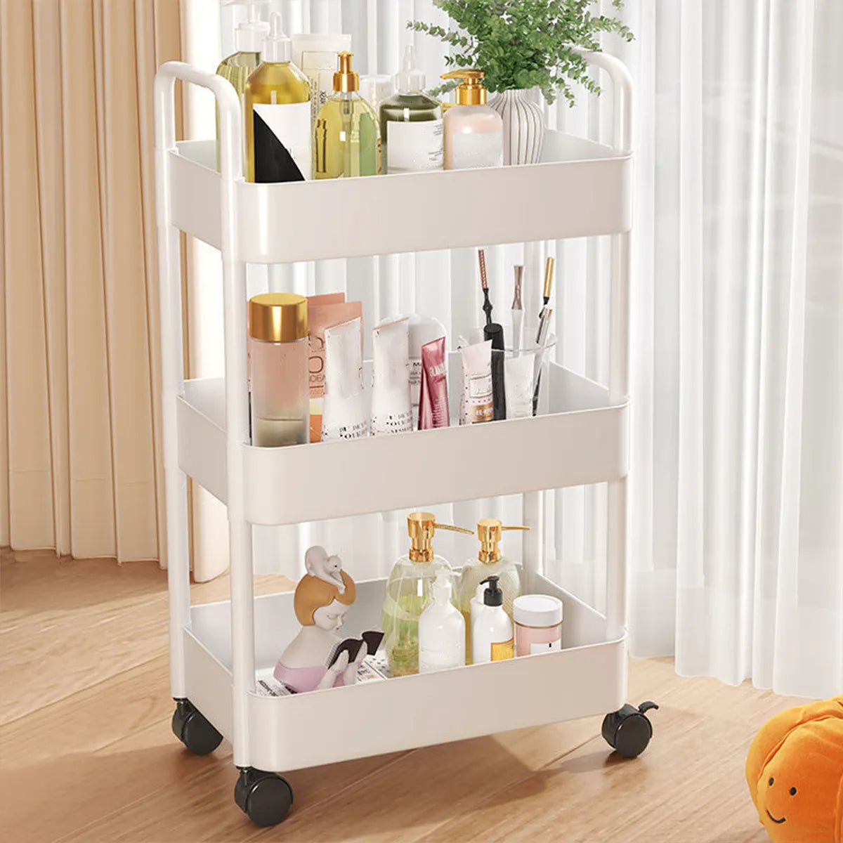 1pc multi-storey kitchen storage shelves trolley