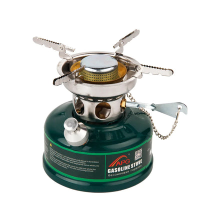 Camping Gasoline Oil Stove with Silencer Green