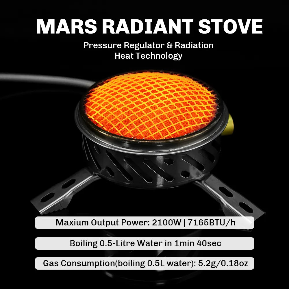 Radiant Stove System Compact Windproof Heat
