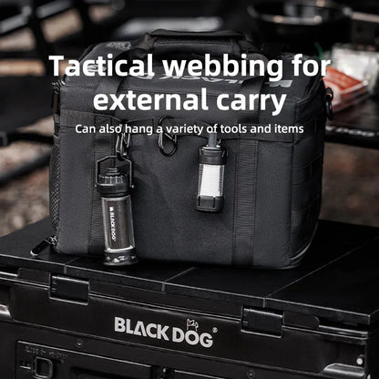 15L Tactical Camping Storage Organizer Black