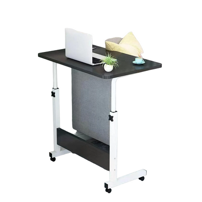 Mobile Standing Desk - Height Adjustable Bedside Sofa Desk (40x60cm, Black)