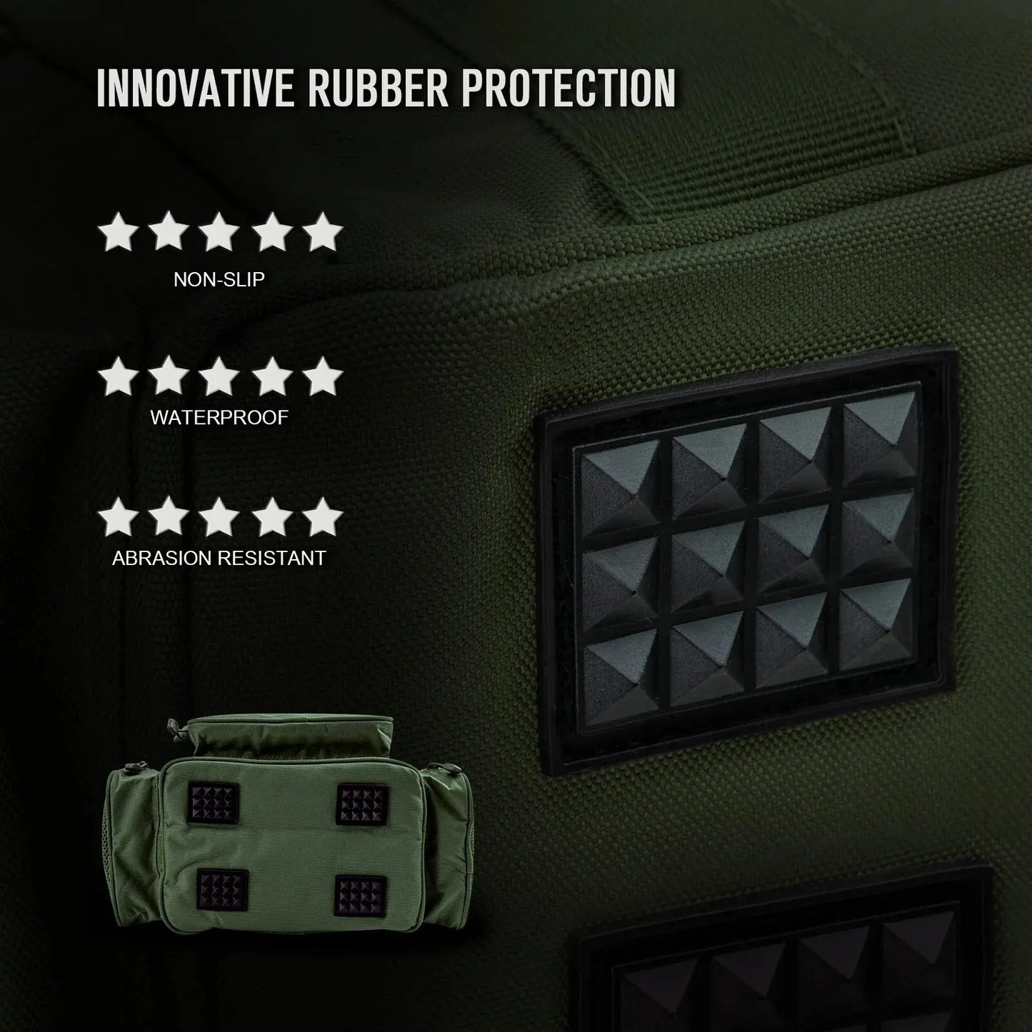 High-Capacity Tackle Shoulder Bag Outdoor Green