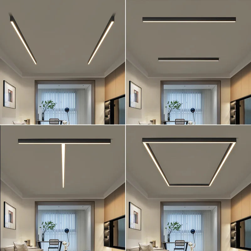 Modern Minimalist Narrow Long Balcony Ceiling Light for Bedroom