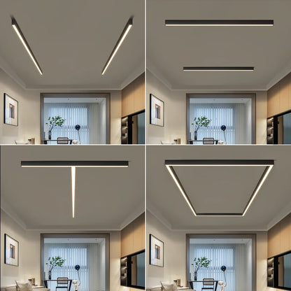 Modern Minimalist Narrow Long Balcony Ceiling Light for Bedroom