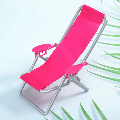 2pcs Mini Beach Chair Folding Deck