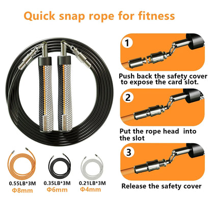 Weighted Jump Rope for Fitness and Boxing