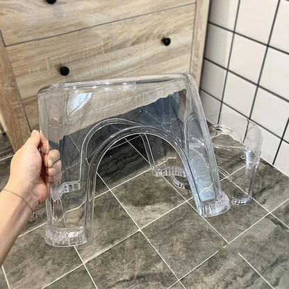 Bathroom Transparent Acrylic Non-slip Stool