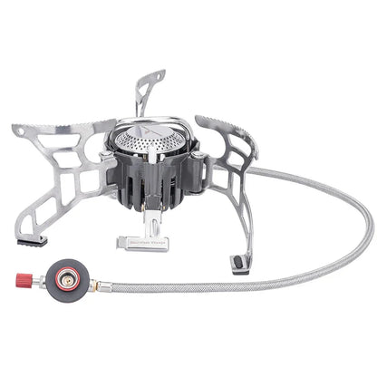 3500W Foldable Camp Gas Stove Silver