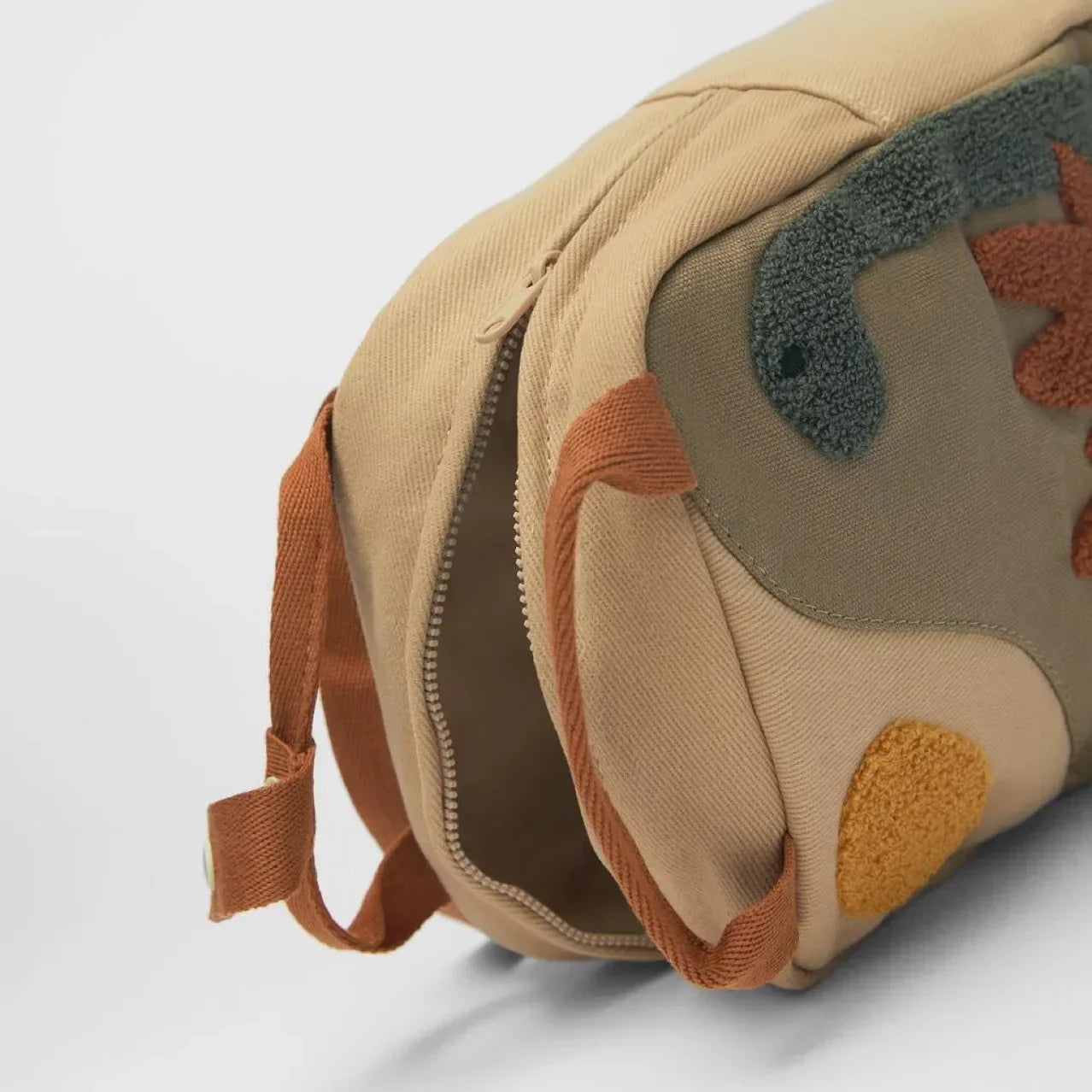Children Dino Sun Embroidery Backpack
