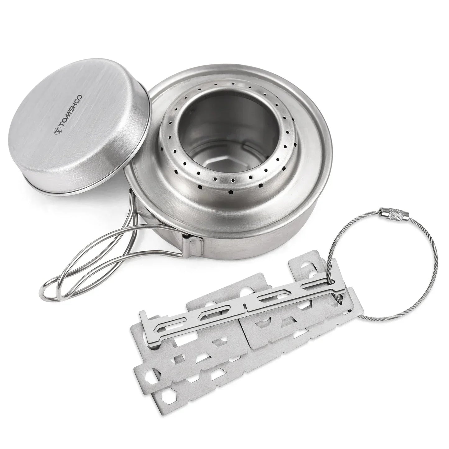 Camping Alcohol Stove w Cross Stand