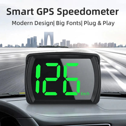 Universal Digital GPS Speedometer Dual Chip KMH/MPH Display Black