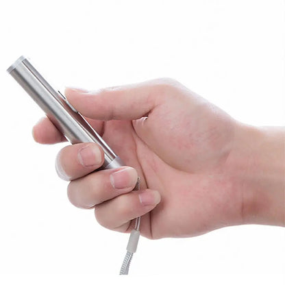 Mini Flashlight Pointer USB Rechargeable 3-in-1