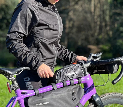 Waterproof Top Tube Bike 1L Ultralight Cycling Bag Black