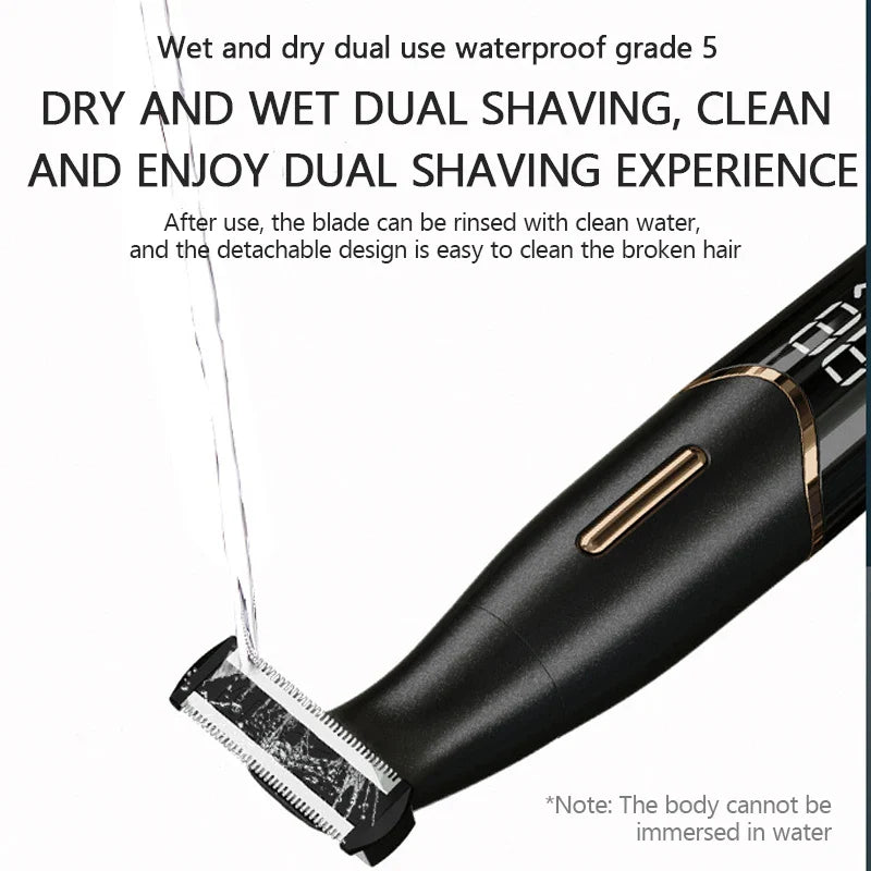 Precision Body And Intimate Area Shaver USB C Rechargeable Wet & Dry Black