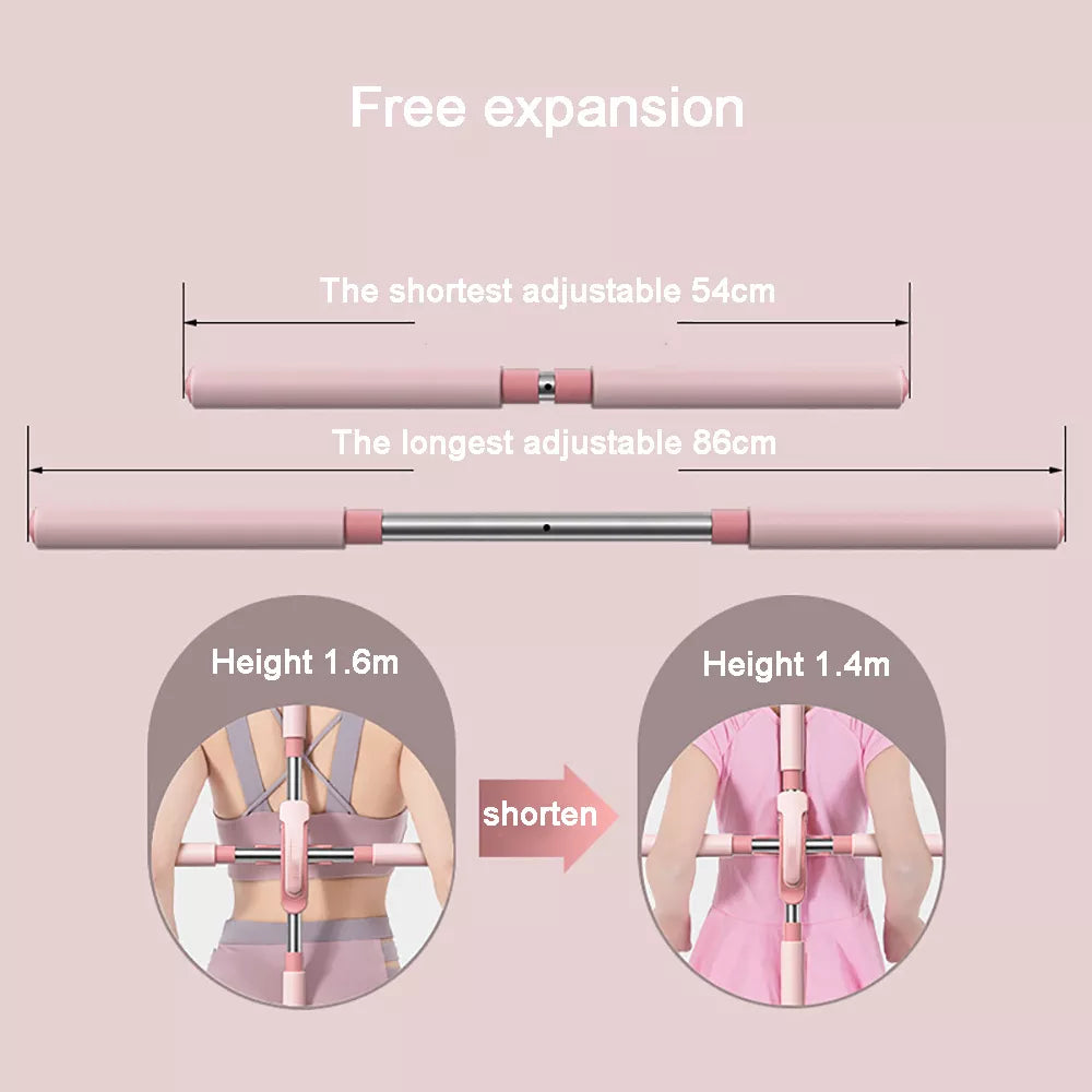 Stick Hunchback Corrector - 80cm Stainless Steel Body Training, Standing Gym