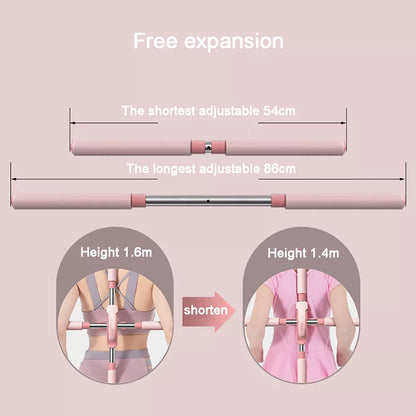 Stick Hunchback Corrector - 80cm Stainless Steel Body Training, Standing Gym
