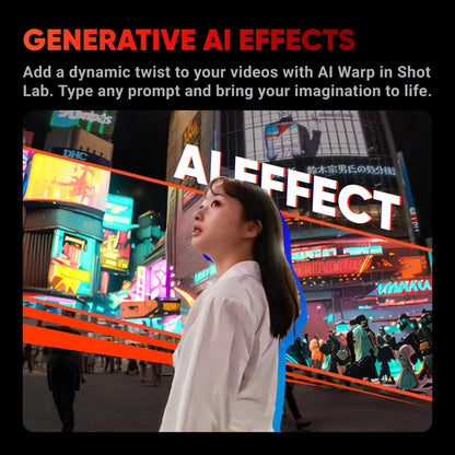 4K Action Camera Sensor Dual Stabilization Black