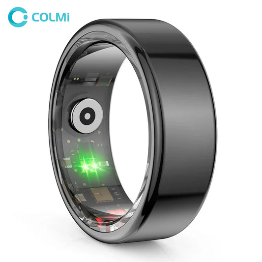 Titanium Steel Smart Ring with Health Monitoring, IP68 Waterproof, and Multi-sport Modes
