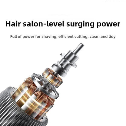 2 in 1 Electric Hair Clipper & Shaver Wireless Barber Trimmer for Men Grey