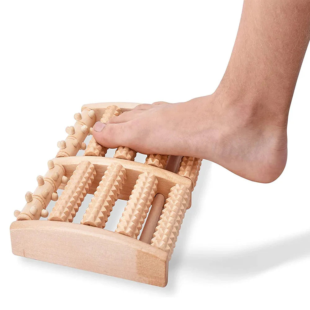 Foot Roller Massager Plantar Fasciitis & Neuropathy Relief Brown