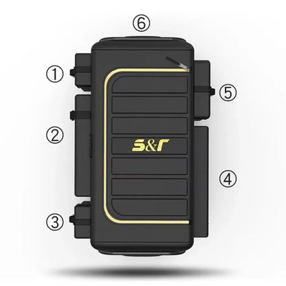 70L Foldable Storage Organizer with Lid Box Black