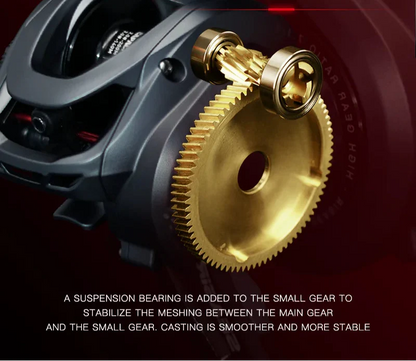 Commando Power Baitcaster Reel 9kg Right-Handed Black