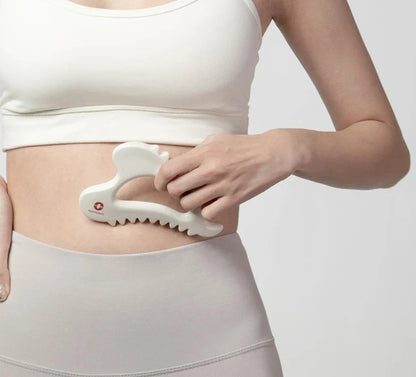 Ceramic Gua Sha Massage Tool Skin Scraping Board White