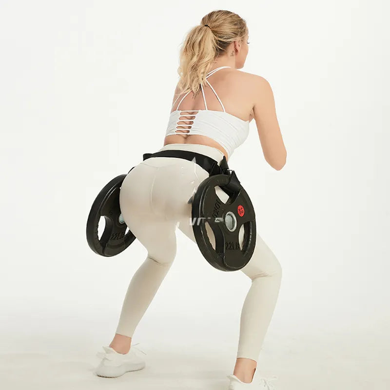 Hip Thrust Belt Glute Bridge Pad Workout with Dumbbells Kettlebells for Squats Lunges Bridges Dips Training Home Gym Equipment