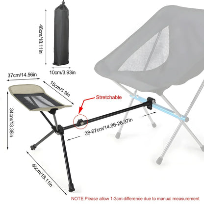 Outdoor Portable Folding Chair with Footrest