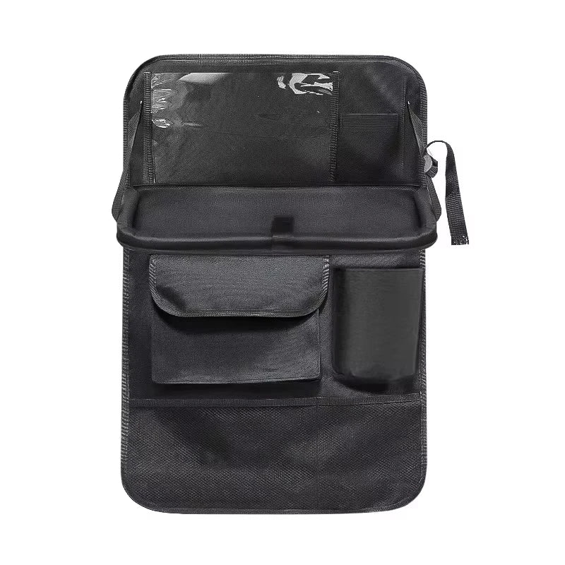 2Pcs Car Seat Back Storage Bag Multi-Pocket Backseat Organizer Black