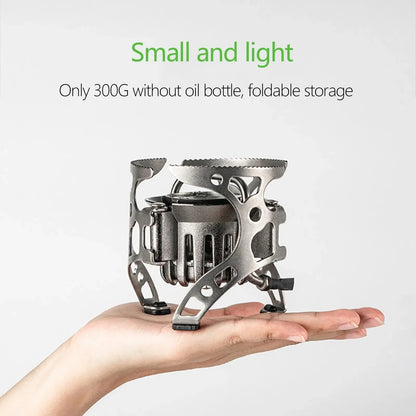 Multi-Fuel Gas Camping Stove Silver