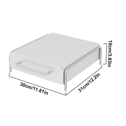 Compact Coffee Pod Drawer Space-Saving K-Cup Holder White