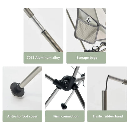 Folding Chair Ultralight Detachable Portable