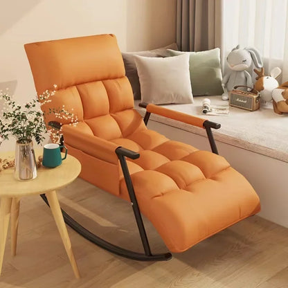 Nordic Recliner Sofa Bed: Foldable, Rocking Chair, Ultimate Relaxation