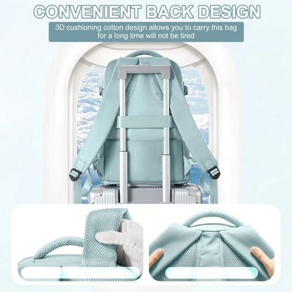 Waterproof Backpack Air Cushion Support Blue