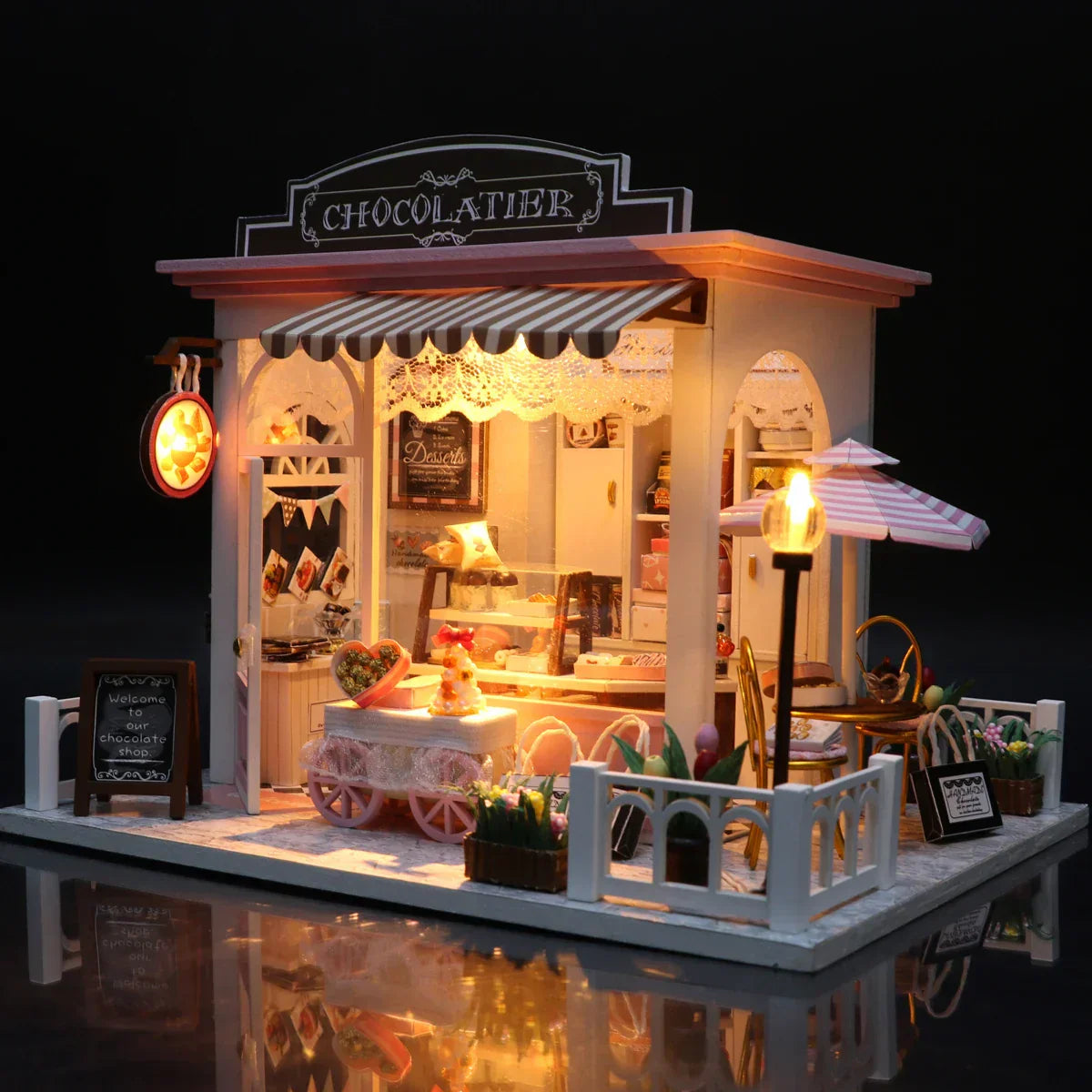 DIY 3D Shop Puzzle Mini House Assembly Kit